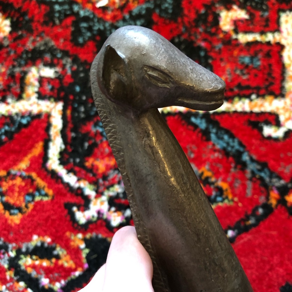 Handcarved Wooden Giraffe - Picture 11 of 13